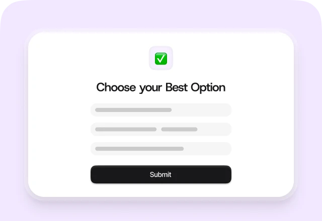 Quizell features card image